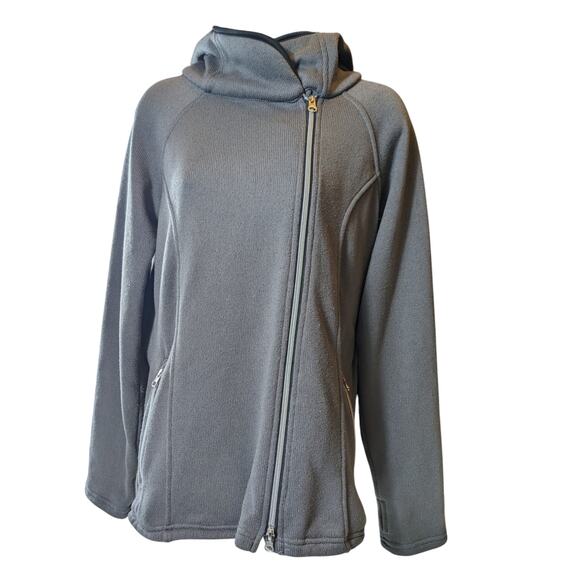 Dover Saddlery Fleece Jacket Womens Medium Hooded Full Zip Equestrian Activewear - Picture 10 of 13